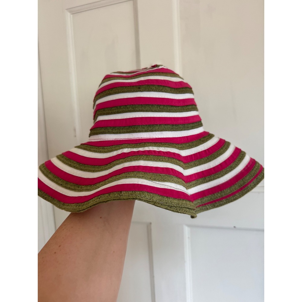 Kangol striped braid Lola hat size large